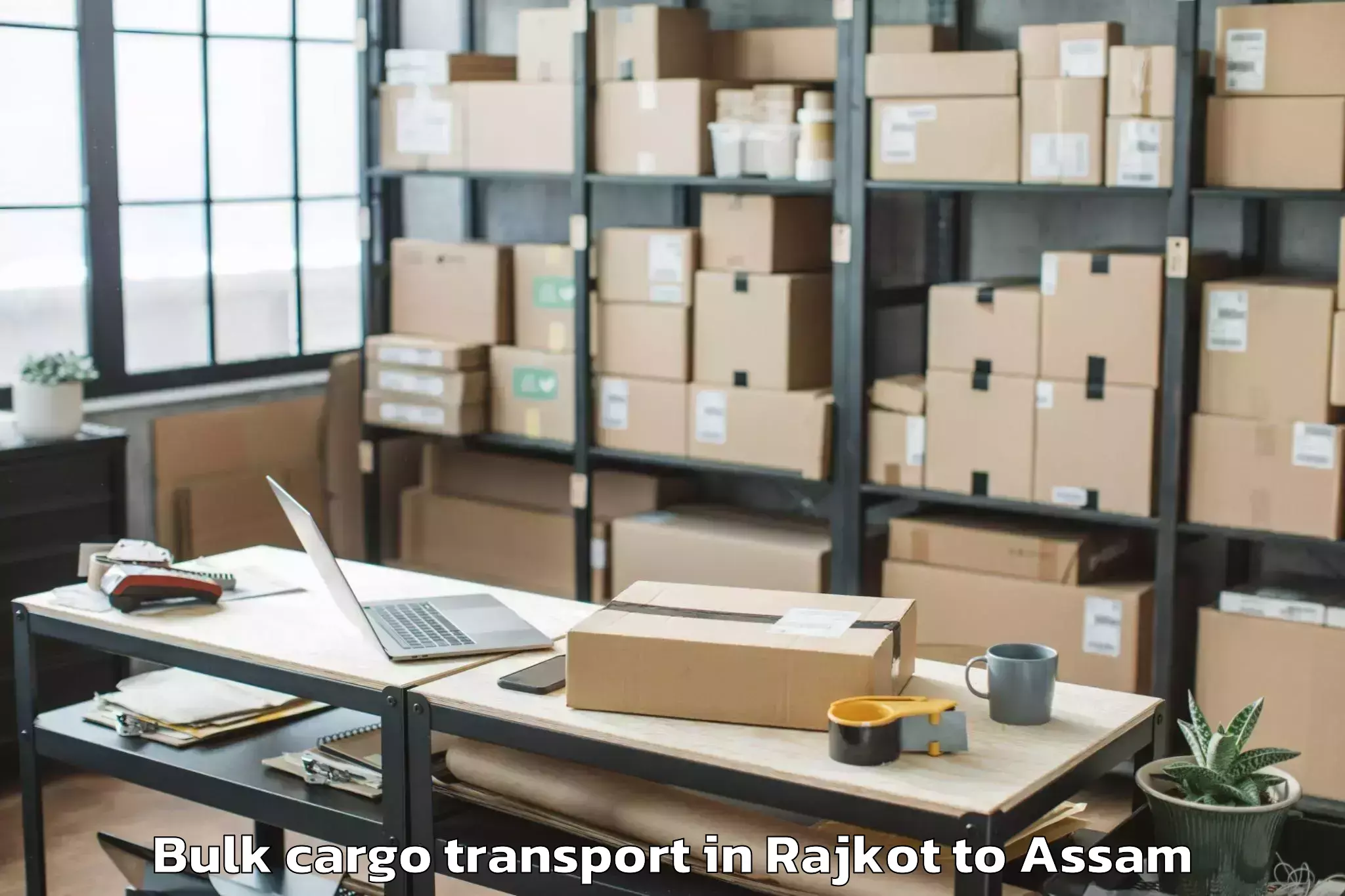 Book Rajkot to Haflong Bulk Cargo Transport Online